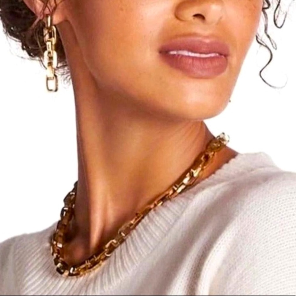 Eddie Borgo | [12K GOLD VERMEIL] Chunky Chain Supra Link Power Necklace - Picture 4 of 8